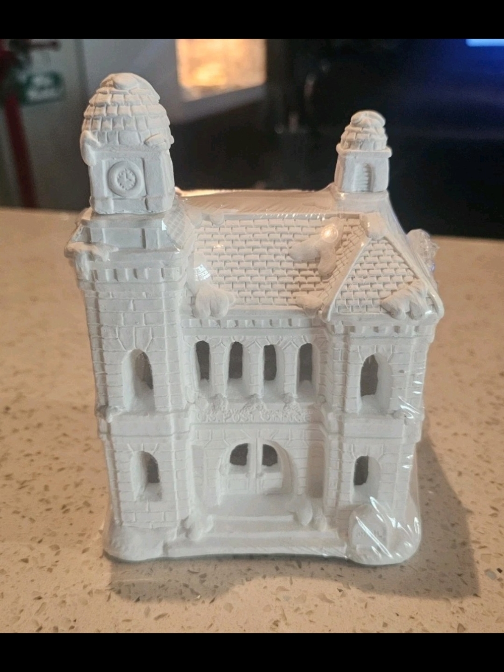 California Creations Christmas Village Post Office Ceramic Bldg Resealed Bottom